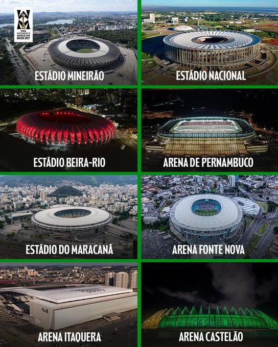 官方：FIFA官宣2027巴西女足世界杯承办球场，马拉卡纳在列